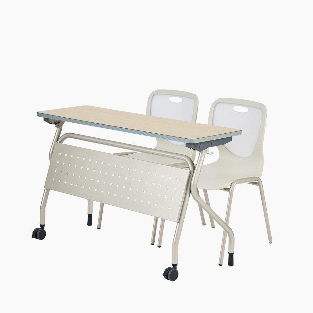 Folding Desk - 토비 2인 세트 (라운드)